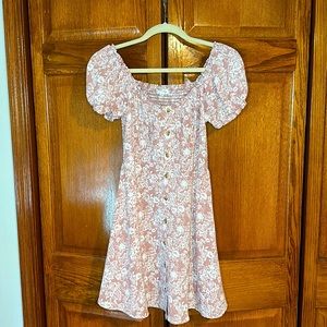 SOLD ON MERCARI Pink Floral Dress